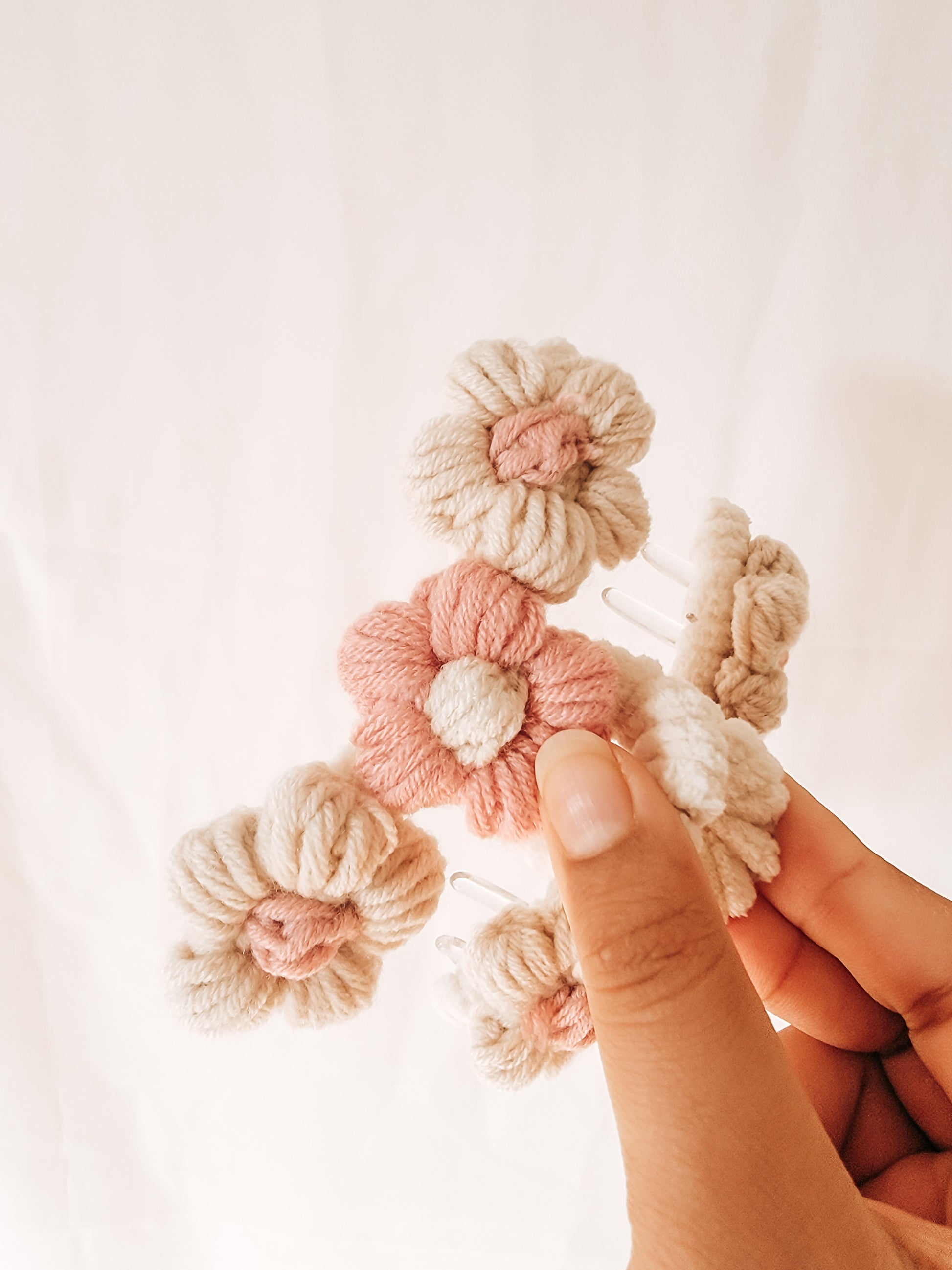 Pink Crochet Hair Claw Clip – Infinery