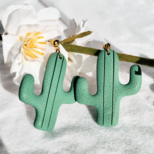 Cactus Polymer Clay Earring