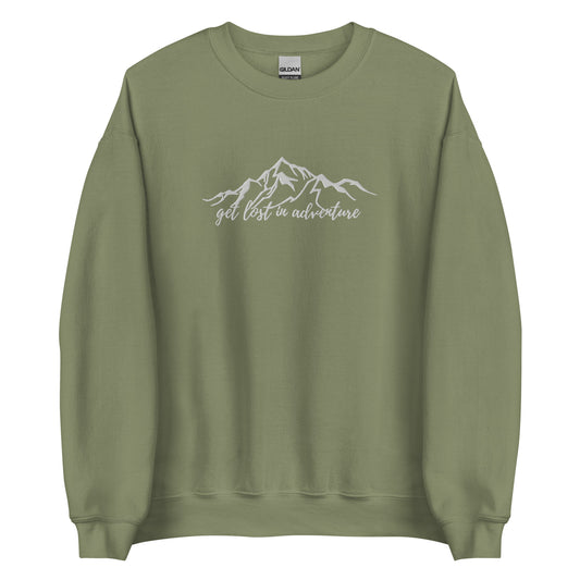Embroidered Get Lost in Adventure Sweatshirt